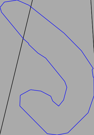 Nämforsen rock carving Laxön  L-A005b line curved 