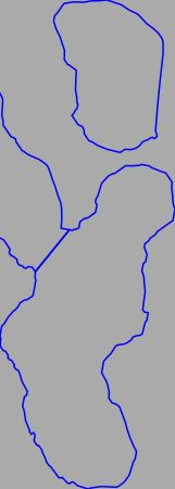 Nämforsen rock carving Laxön  L-C001 line curved 