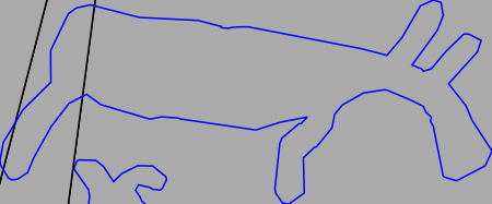 Nämforsen rock carving Brådön  B-A001 animal moose 