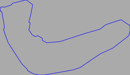 Nämforsen rock carving Notön  N-H004 line curved 