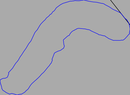 Nämforsen rock carving Notön  N-R002 line curved 