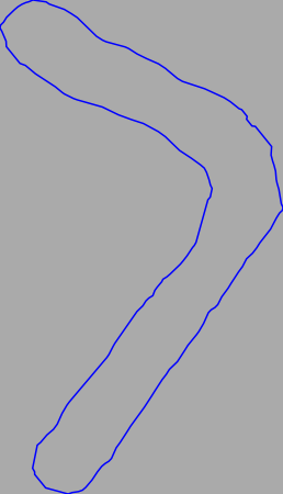 Nämforsen rock carving Notön  N-S008 line curved 
