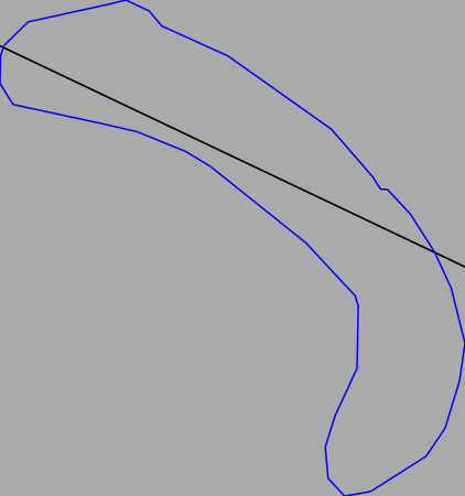 Nämforsen rock carving Notön  N-A007 line curved 